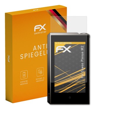 atFoliX 3x Displayfolie für Cowon Plenue M2 Schutzfolie matt&stoßfest Folie