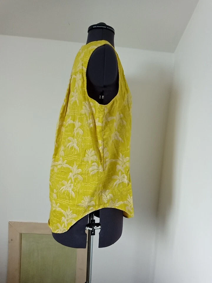 Ladies Linen Sleeveless Shirt New With tags. Size 14 - Image 4 of 4