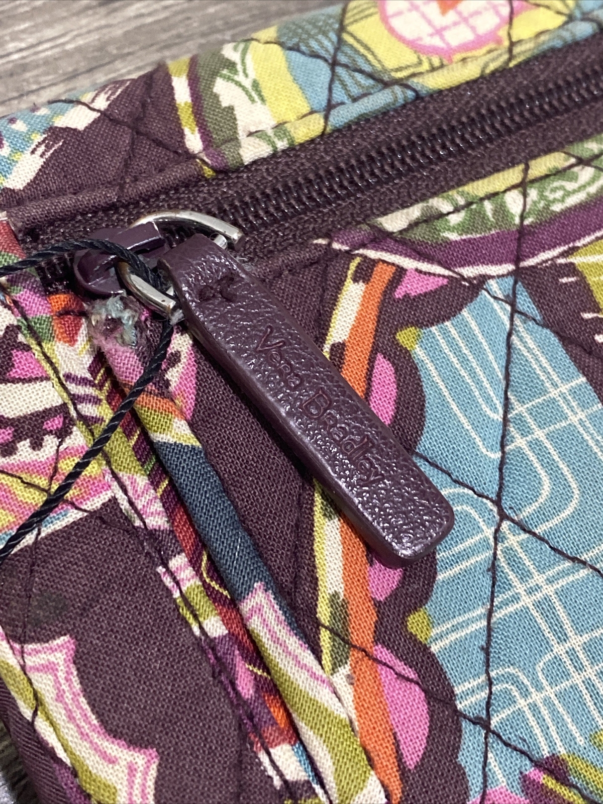 Vera Bradley RFID Trifold Wallet Heirloom Paisley Lar… Gem