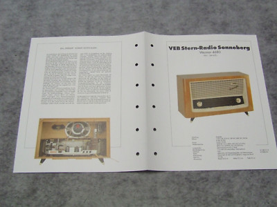 Schaltplan für Röhrenradio VEB Stern Radio Sonneberg Weimar 4680 Rundfunkmuseum