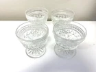 Wexford by Anchor Hocking Vintage Footed Dessert Dish  3-3/4” Set Of 4