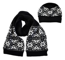 New BROOKS BROTHERS FLEECE KIDS MERINO WOOL Blend SCARF and BEANIE Hat SET M/L
