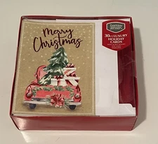 Berkley Jensen Luxury Holiday Christmas cards 30 count