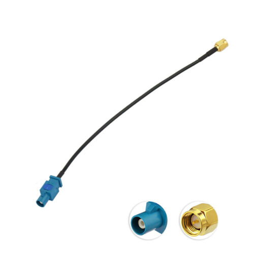 Fakra Z male antenna adapter to SMA suitable for Audi Seat Skoda VW GSM GPS DAB - Foto 1 di 10