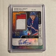 2023-24 UD Black Diamond Jewels of the Draft Auto Patch Will Cuylle /99 #JD-WC