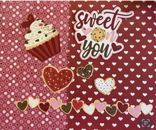 Premade scrapbook Pages kit Love Valentines