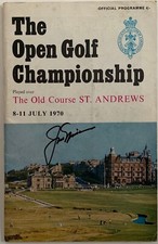 JACK NICKLAUS Signed 1970 Open Championship at St. Andrews Program - JSA LOA