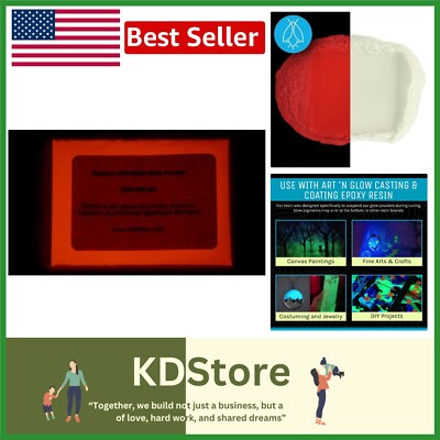 Long-Lasting Glow in The Dark Pigment Powder - Vibrant & Neutral Colors (120g)