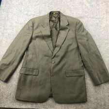 Vintage Brooks Brothers Blazer Mens 42 R Gray Check Two Button Wool 