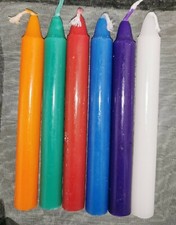 Mini Spell Candles/Holders Spell-Casting Mixed Colours Pagan Wiccan Magic Ritual