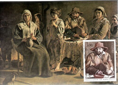 2108++CARD 1ST DAY CEF LOUIS LE DAIN THE PEASANT FAMILY - Picture 1 of 1