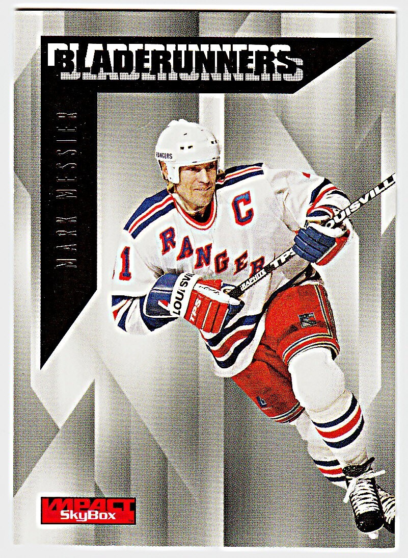 1996-97 SKYBOX IMPACT BLADERUNNERS #14 MARK MESSIER New York Rangers Hockey Card