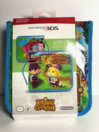 Animal Crossing Nintendo 3DS Case PowerA Universal Folio Case for Nintendo 2DS