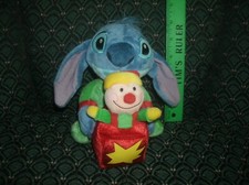 Disney Plush  STITCH with Jack in Box  Approximately 6"  new with tag  mint