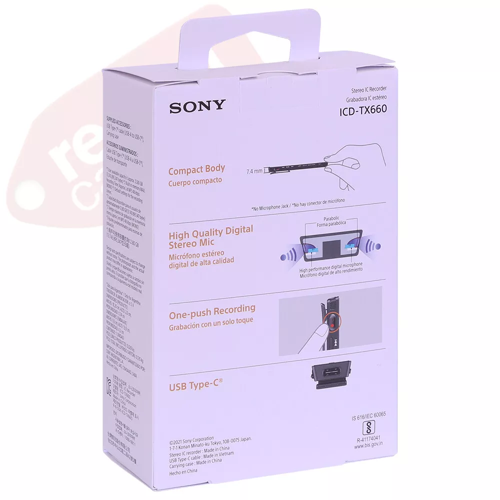 Sony ICD-TX660 16GB Digital Voice Recorder