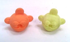 2008~Papermate~FOOHY~Monkey Head~Pencil Top~Erasers~Lot of Two