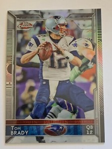 2015 Topps Chrome Tom Brady Patriots #50 SILVER Refractor