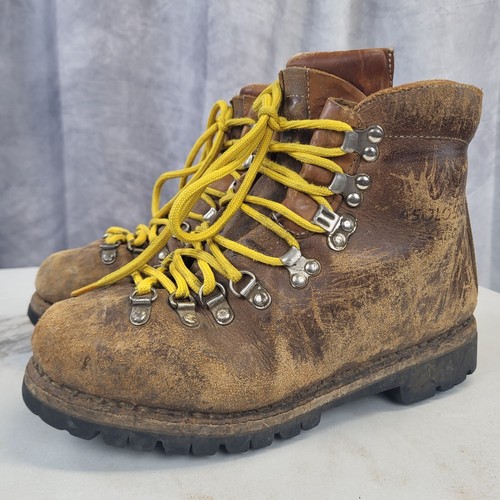 Vintage Asolo Sport Yukon Mountaineering Boots Excellent Men's Size 7 M Brown - 第 7/17 張圖片