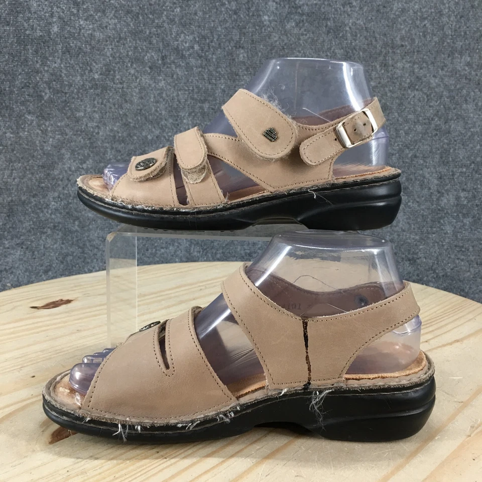 Finn Comfort Sandals Womens 36 Gomera Casual Strappy Slingback Beige Leather - Image 2 of 4