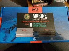 Pyle PLMRMP3A 4 Channel Waterproof MP3/ iPod Marine Boat Power Amp Amplifier
