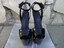 Giuseppe Zanotti Sandales Plateforme Denny115 - Daim Noir, Talon Aiguille, Sangle Cheville, Taille EU 35, Occasion Excellent état