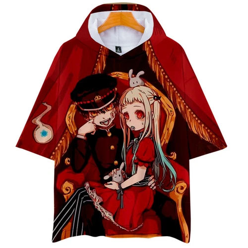 Anime Toilet-Bound Hanako-kun Shirt Hoodie Unisex Adult Casual Hooded T-Shirt
