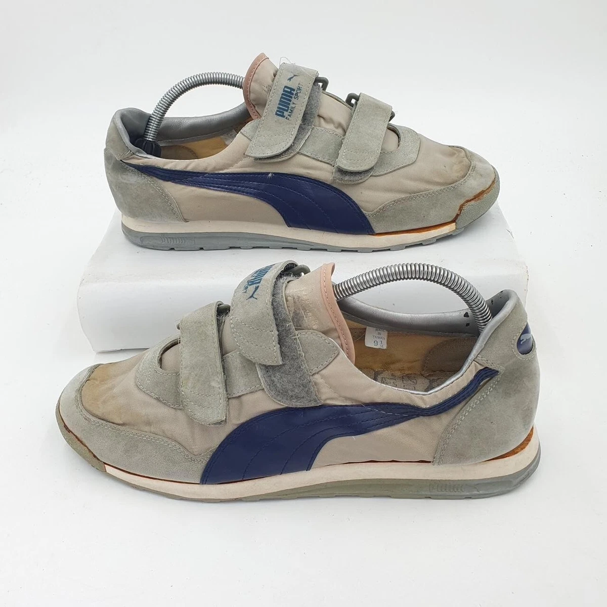 Puma Family Sport Strap Trainer Low Grey Mens UK9.5 Casual Lifestyle Taiwan