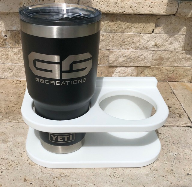 Dual Cup Holder White King Starboard Marine Boat eBay