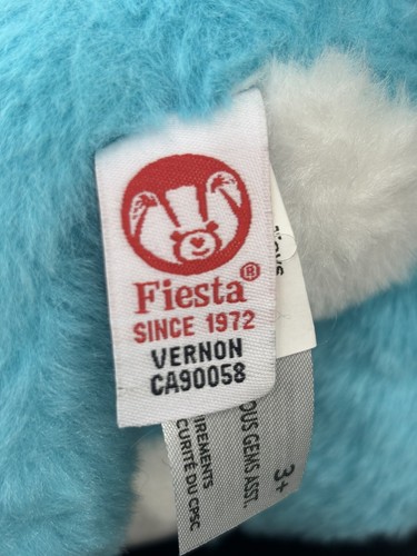 NWT FIESTA Sparkle Starz Glitter Turquoise Blue Elephant Stuffed Animal Plush - Bild 9 von 10