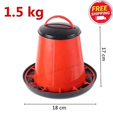 Chicken Automatic Feeder Quail Pigeon Feeding Bucket Poultry Animal Best Feeder