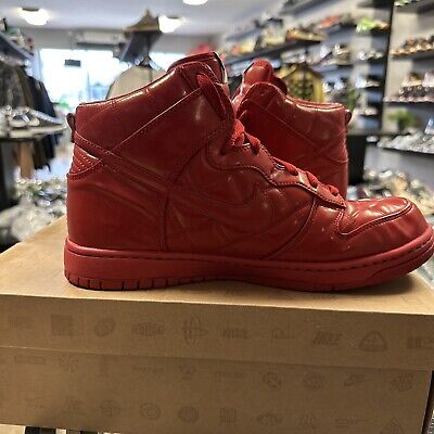 2008 NIKE SB DUNK HIGH SUPREME OLYMPIC QUILTED TRUE RED 2008 NIKE SB DUNK HIGH SUPREME OLYMPIC QUILTED TRUE RED