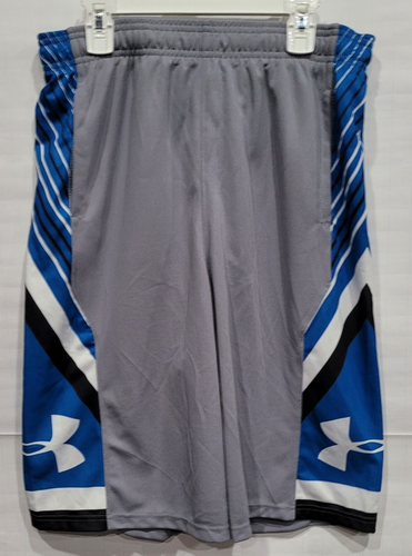 Under Armour Boys YXL Basketball Shorts Heat Gear Side Stripe Drawstring Loose