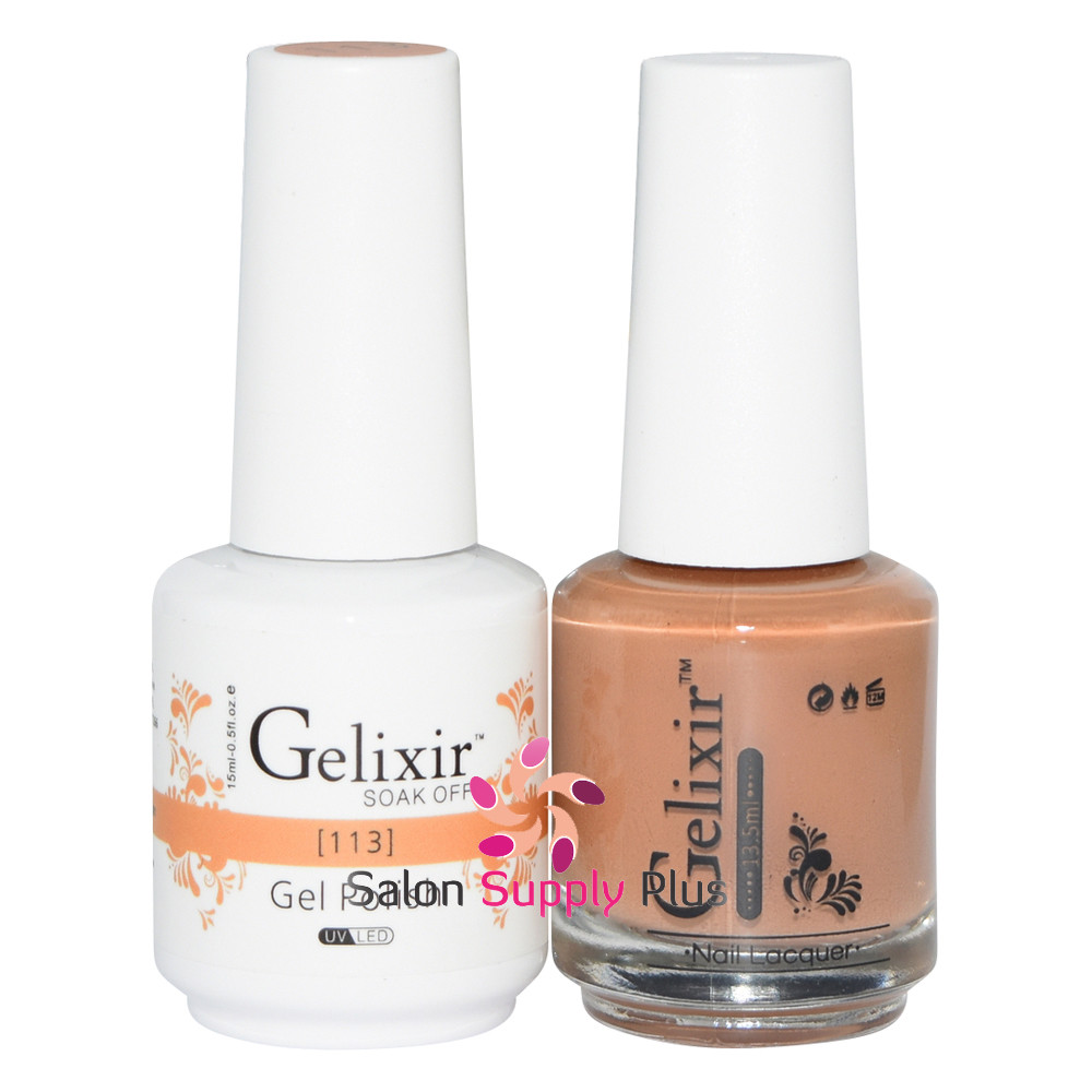 GELIXIR Soak Off Gel Polish Duo Set (Gel + Matching Lacquer) - 113 | eBay
