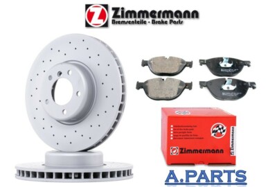 Zimmermann Brake Set Fully Drilled Ø 348 Front BMW 5 Series 7 Series F10 F07 F01