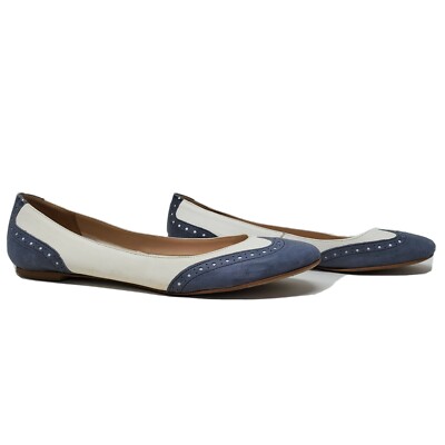 Modern Fiction Italian Leather Wingtip Flats 38.5 US 8