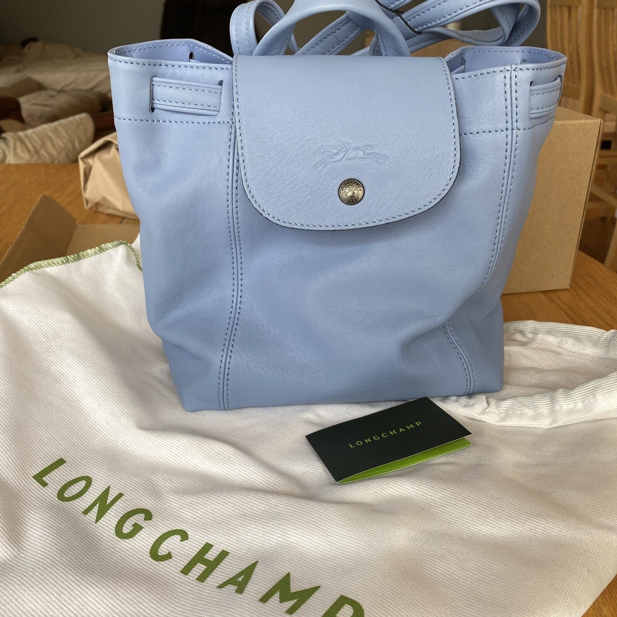 Longchamp, Bags, Longchamp Le Pliage Cuir Backpack