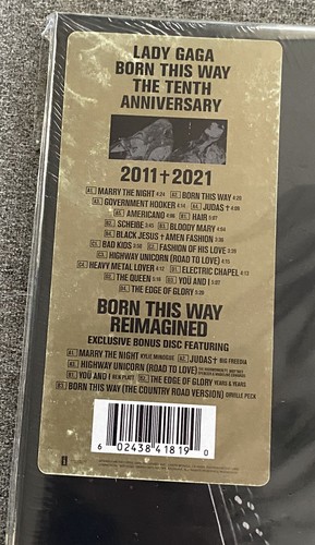 Lady Gaga - Born This Way - The Tenth Anniversary New & Sealed Black Vinyl 3x LP - Picture 3 of 4