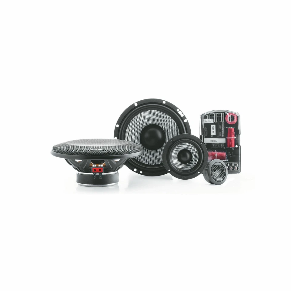 Focal 165AS3 Access Series 6.5" 160W 3-Way Car Component Speaker Kit with Grills - Image 2 of 4