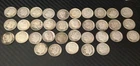 (Lot Of 35) 1950s-1964 Roosevelt 90% Silver Dimes -