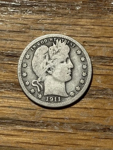1911-P Barber Quarter — photo from the most recent tracked eBay sale