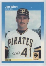 1987 Fleer Factory Set Glossy Jim Winn #624 4h6