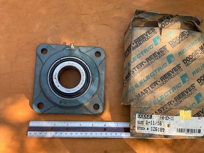 Dodge 4-Bolt Flange Bearing 1-11/16 Bore F4B-SCM-111