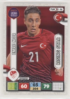 2017 Adrenalyn XL Road to 2018 Fifa World Cup Turkey Emre Mor Rookie RC 2p7