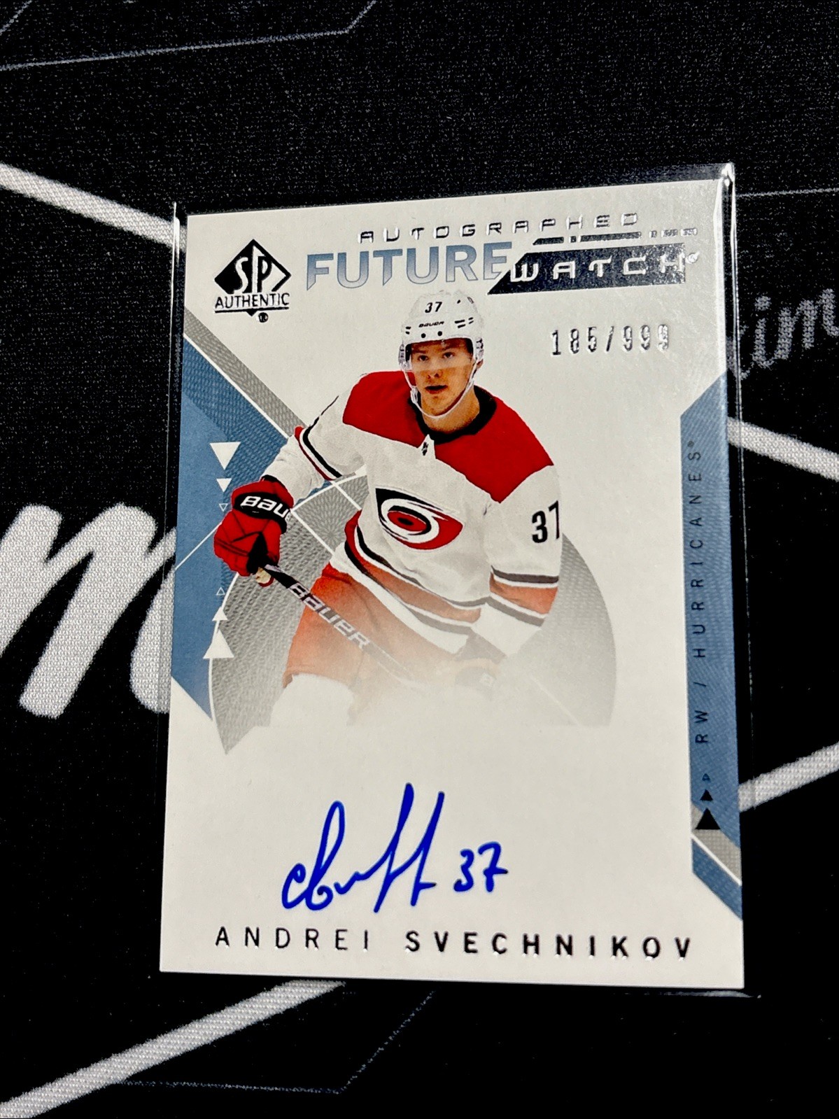 Andrei Svechnikov 18-19 Upper Deck SP Authentic Future Watch Auto /999 Carolina