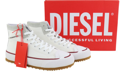 DIESEL S-Principia Mid Herren Sneaker EU44 Weiß High-Top 185 UVP