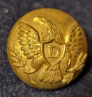 PRE CIVIL WAR ERA 2 PC UNITED STATES DRAGOON OFFICER'S BUTTON ALBERT# DR-4-A2