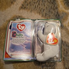 TY CHILLY The Polar Bear 1994 Mc Donald's Beanie Baby Retired - RARE