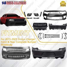 Complete Front & Rear Bumper Widebody Set Bla...