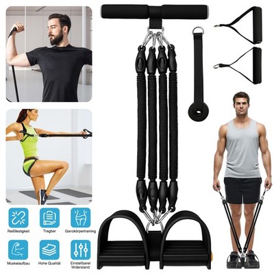 Bauchtrainer für Zuhause, Fitnessband Sit-Up Trainingsgeräte Multifunktions 45kg