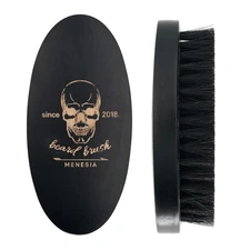 Wooden Boar Bristle Beard Brush for Men Pocket Travel Size Soft Beard Brush